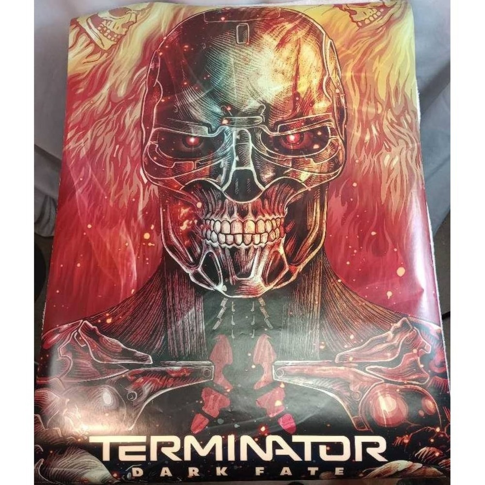 Terminator Dark Fate Poster T-800 Skull Sci Fi Movie Art 40"x27" Wall Poster